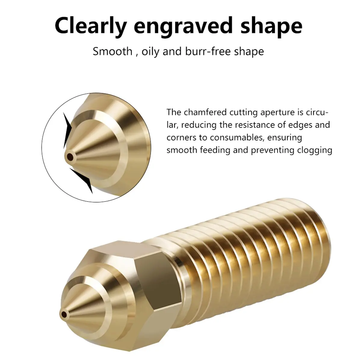LANKEGU 10PCS Brass Nozzles Kit 0.4mm | High Speed 3D Printer Nozzle for Creality K1, K1 Max, CR-M4 - view 3