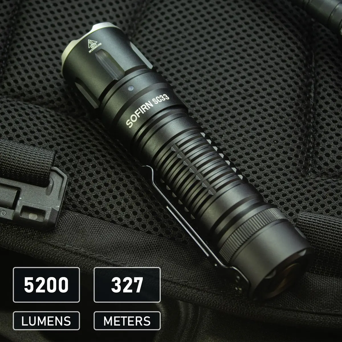 CSTEBOKE SC33 Tactical Flashlight 5200 Lumens | USB Rechargeable, 327m Beam Distance - view 2