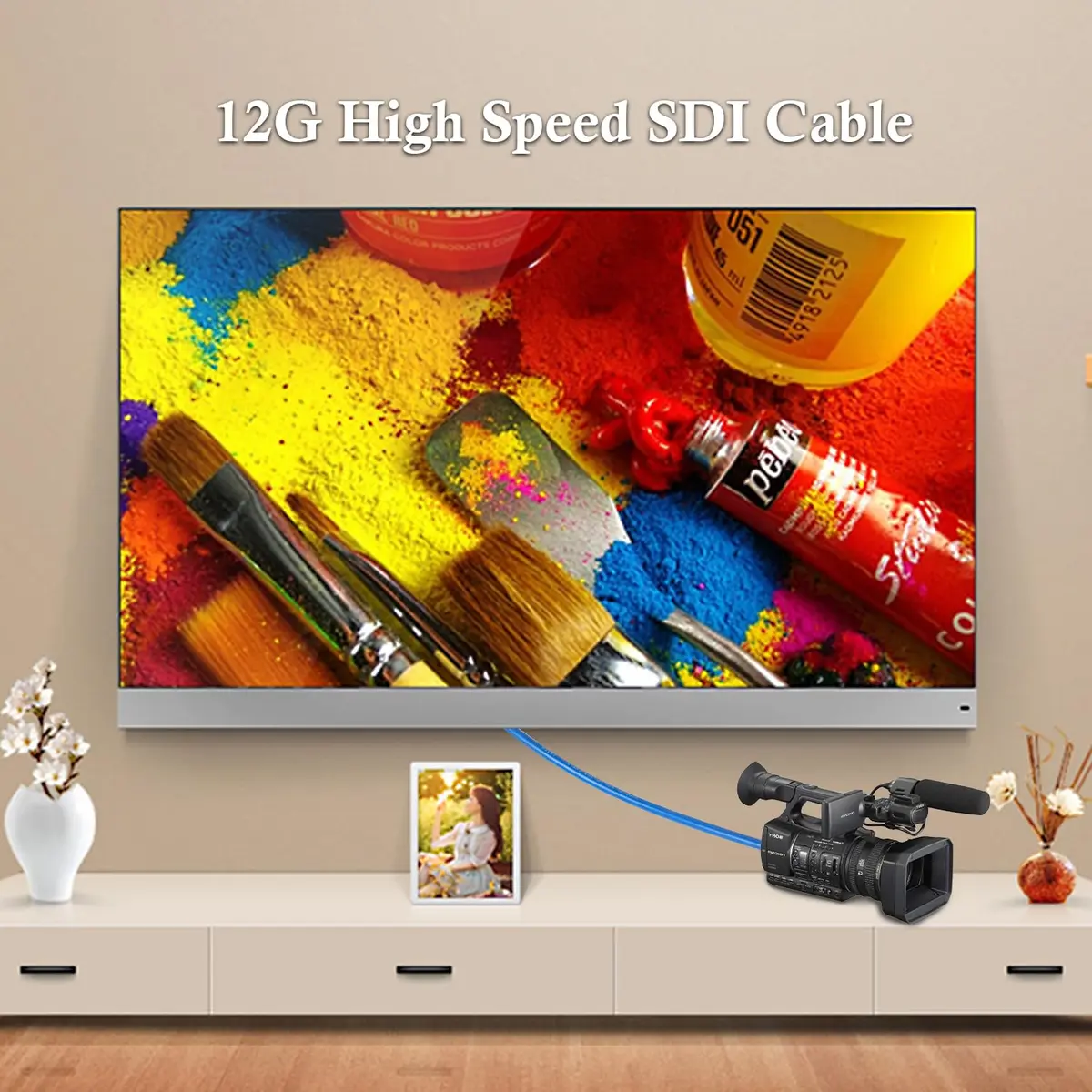 XRDS -RF 12G SDI Cable 6FT | Supports 4K/8K Video, HD-SDI, 3G/6G/12G, 75ohm BNC Male Cable for Video Security - view 6