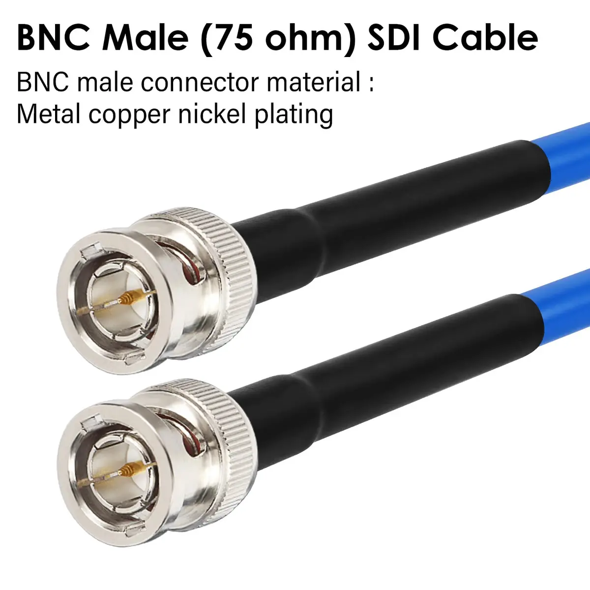 XRDS -RF 12G SDI Cable 6FT | Supports 4K/8K Video, HD-SDI, 3G/6G/12G, 75ohm BNC Male Cable for Video Security - view 2