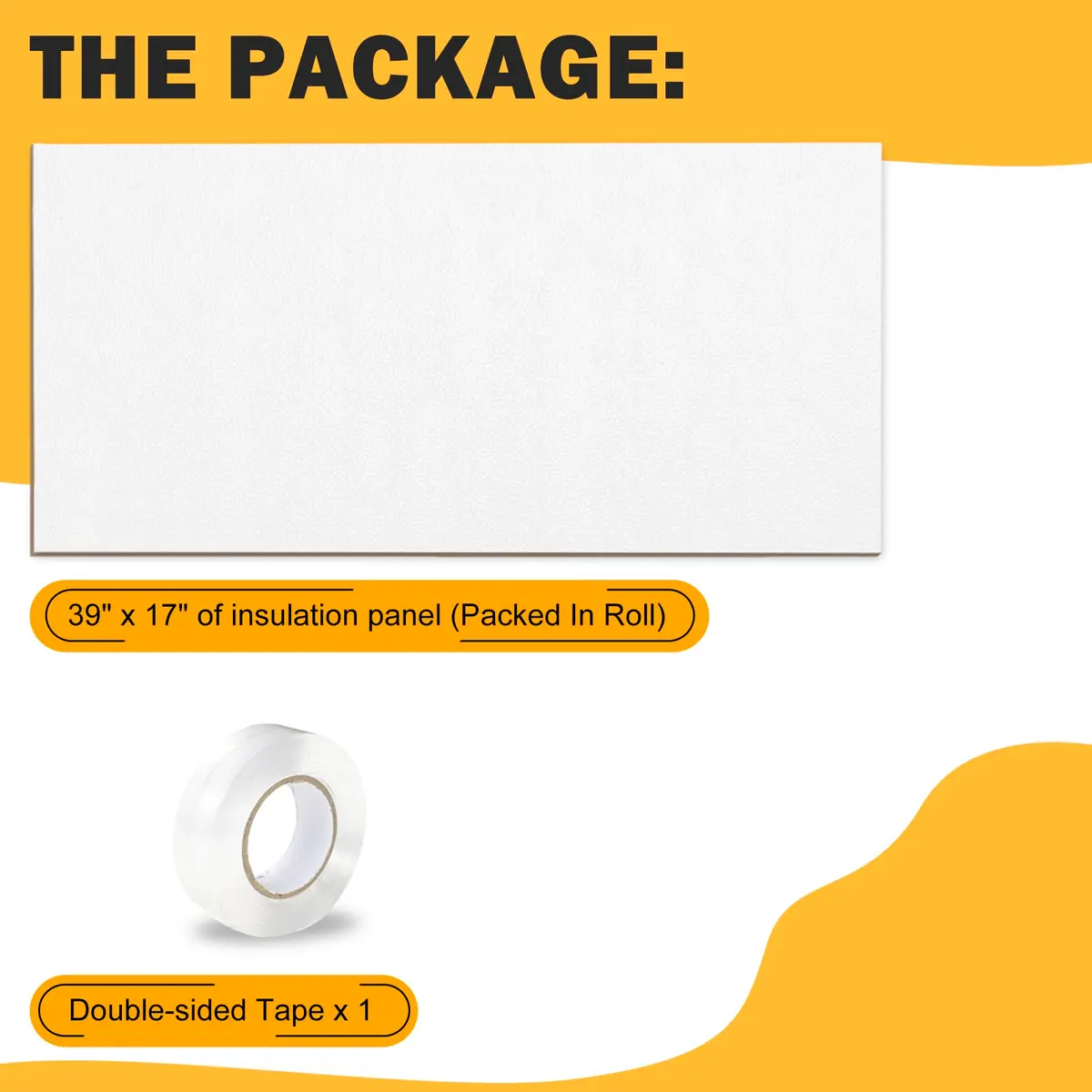 LBG Products Window Air Conditioner Side Panels White Full Surround AC Foam Panel for Indoor Units 39" x 17" | Insulation for All Seasons - view 8