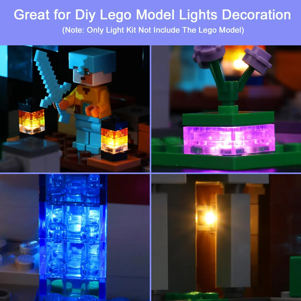 Hilighting LED Light Kit for LEGO Minecraft The Sword Outpost 21244 | Educational Toy Building Block - view 2