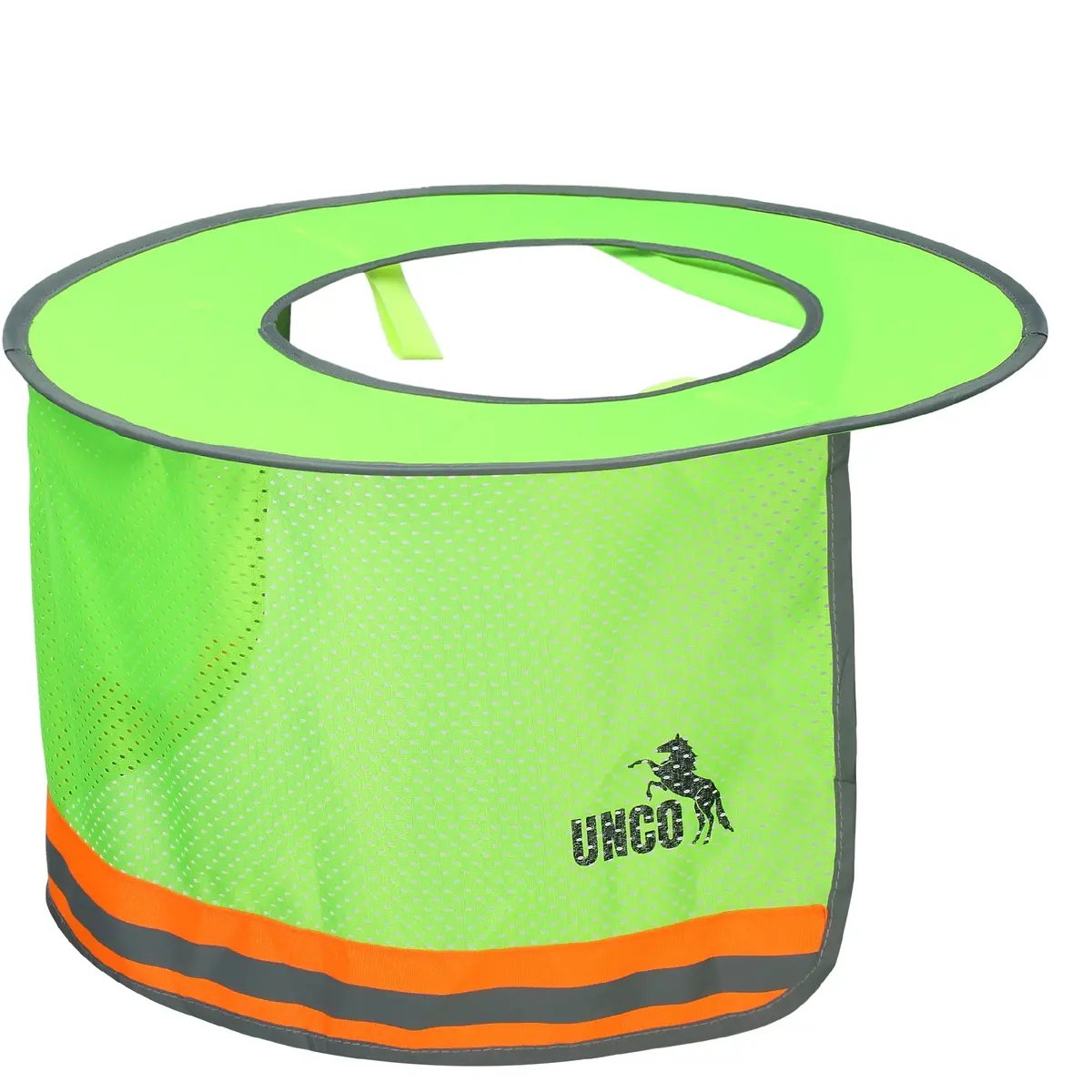 UNCO Industrial Hard Hat Sun Shield Green | Full & Standard Brim Mesh Sunshade with Reflective - view 9