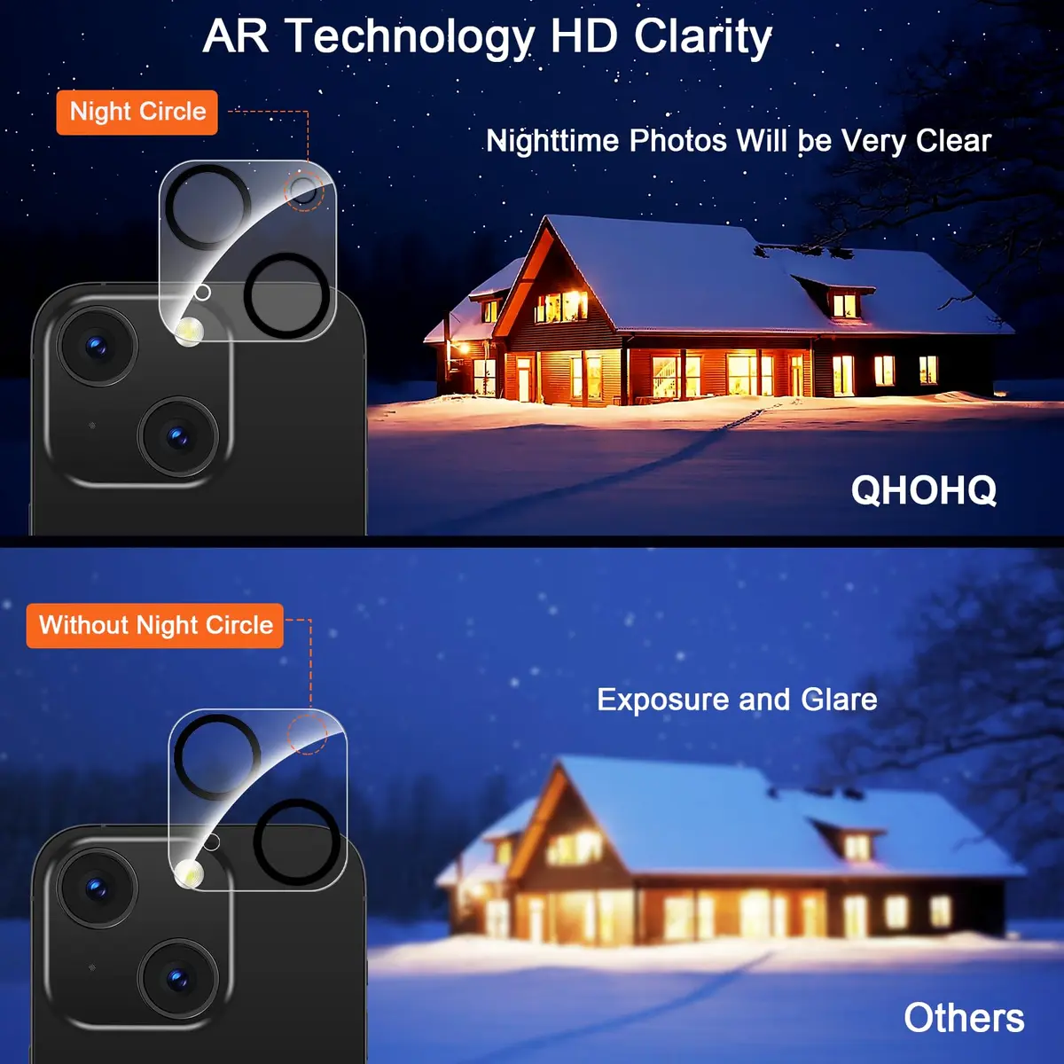 QHOHQ 3 Pack Screen Protector for iPhone 15 6.1 Inch | HD Clear, 9H Hardness, Bubble-Free - view 7