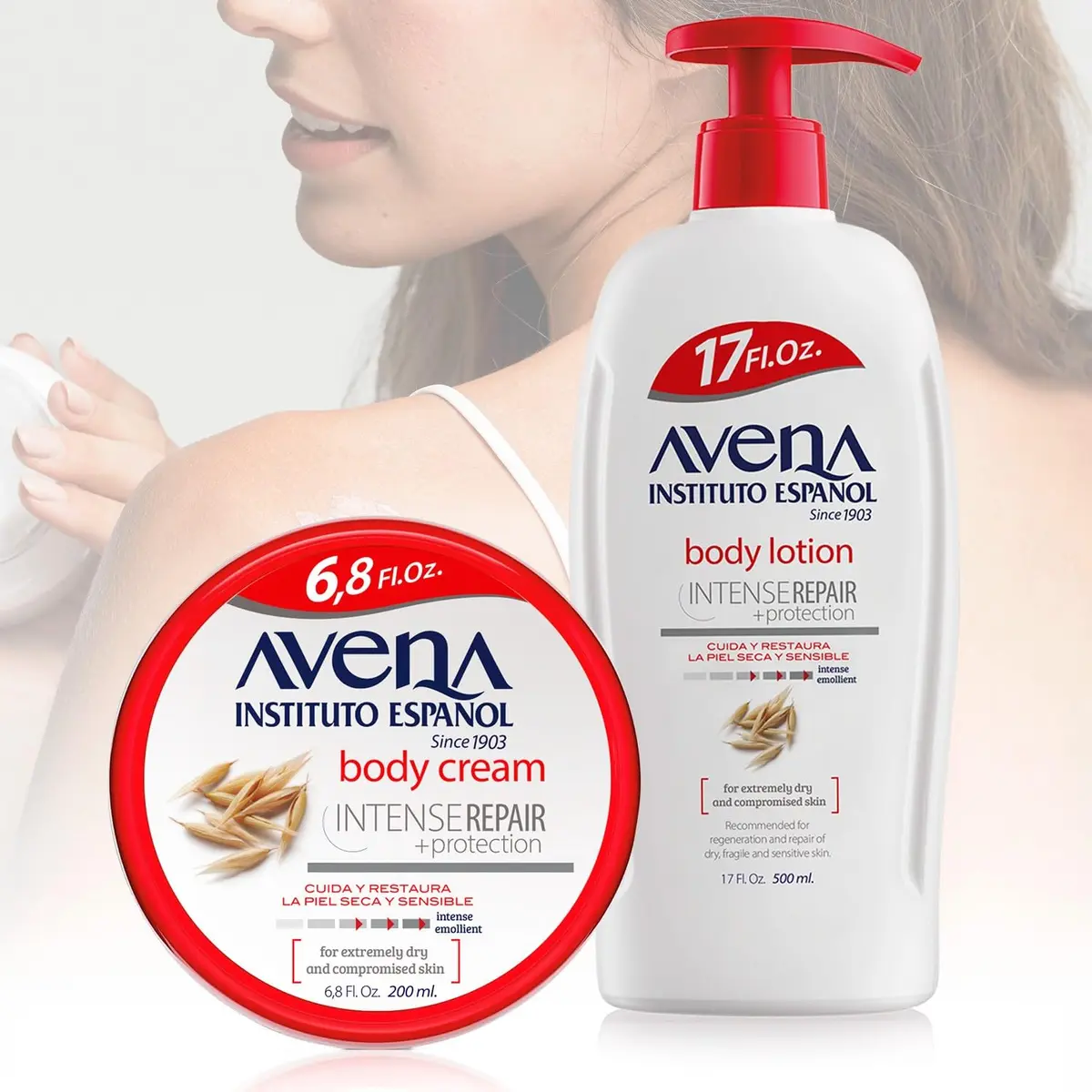 Avena Instituto Espanol Intense Repair Body Cream 6.8 Fl Oz | Soothes Sensitive Skin & Hydrates All Day - view 6