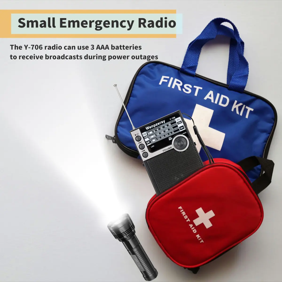 WENPZERAY Y706 Retro Pocket Radio AM FM SW | Portable Battery Powered BT Speaker Receiver - view 7