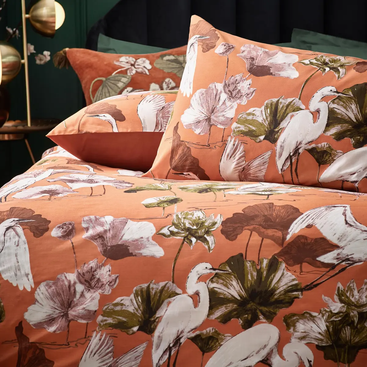 furn. Wylder Tropics Kushiro Single Duvet Set | Tropical Floral Cotton Rich Bedding - view 2