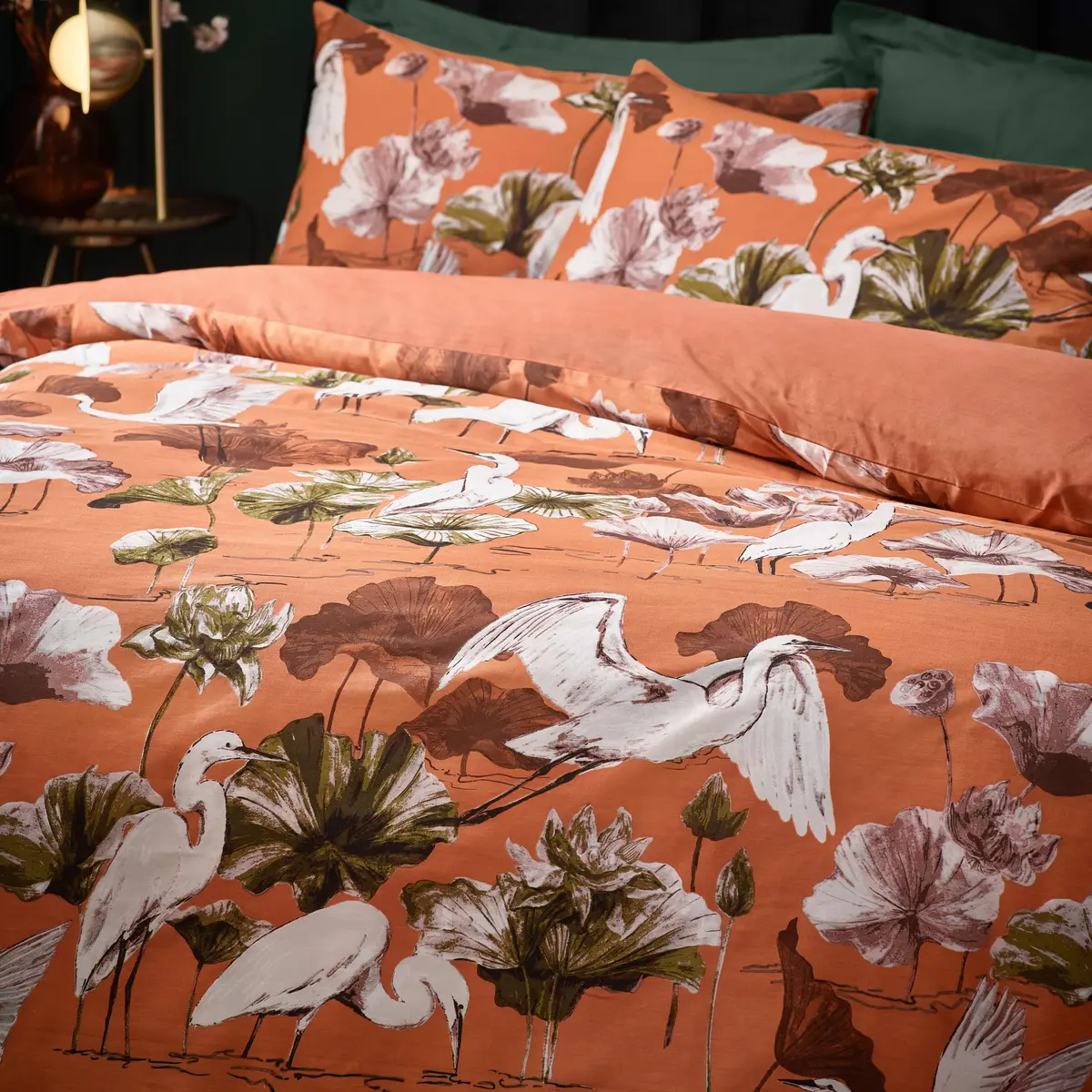 furn. Wylder Tropics Kushiro Single Duvet Set | Tropical Floral Cotton Rich Bedding - view 3