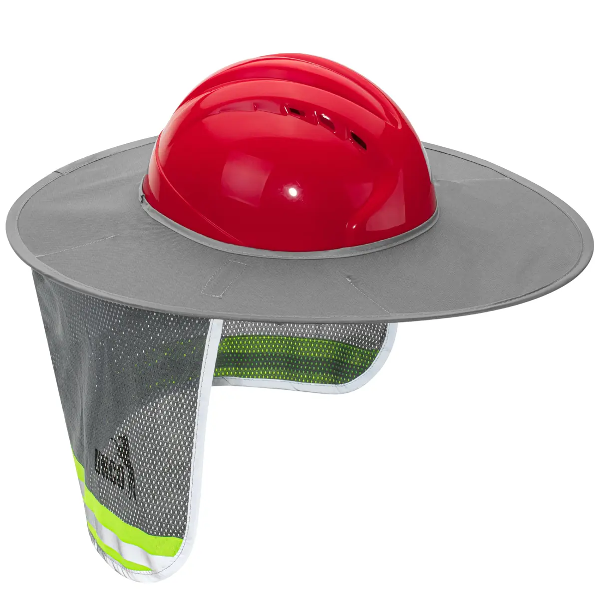 UNCO Industrial Hard Hat Sun Shield Grey | Mesh & Reflective Full Brim Accessory - view 8