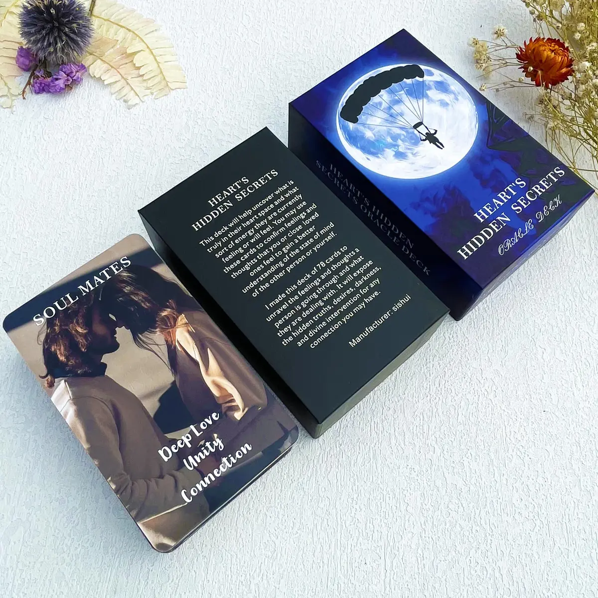 soulme Twin Flame Love Oracle Cards, Hearts Hidden Secrets Oracle Deck, 78 Cards for Beginners | Uncover True Heart Space - view 8