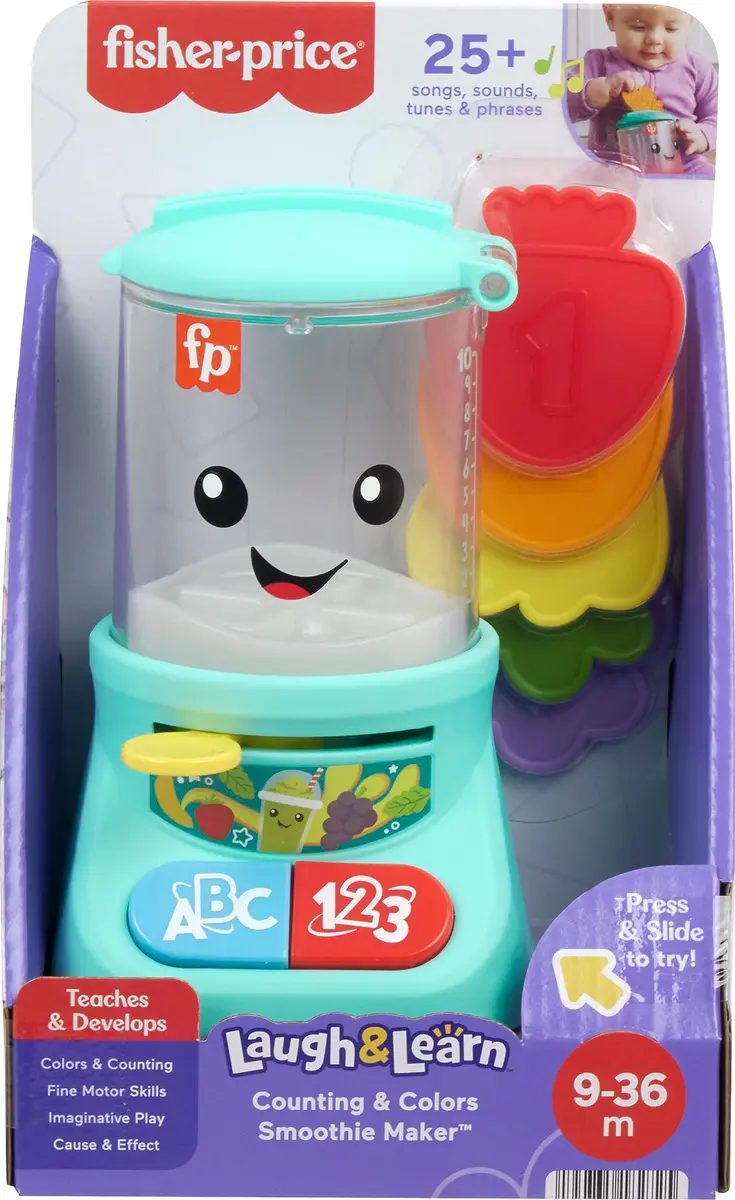 Fisher-Price Laugh & Learn Counting & Colors Smoothie Maker Toy | Interactive Learning Toy for Babies & Toddlers - view 6