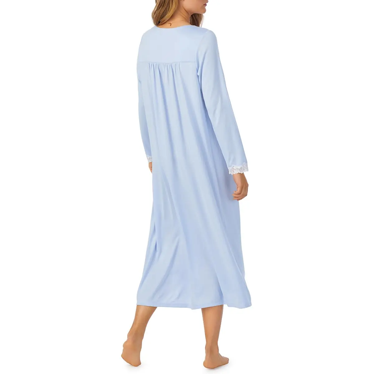 Eileen West Dream Sweater Knit Nightgown 50" Long Sleeve | Timeless Feminine Sleepwear - view 2