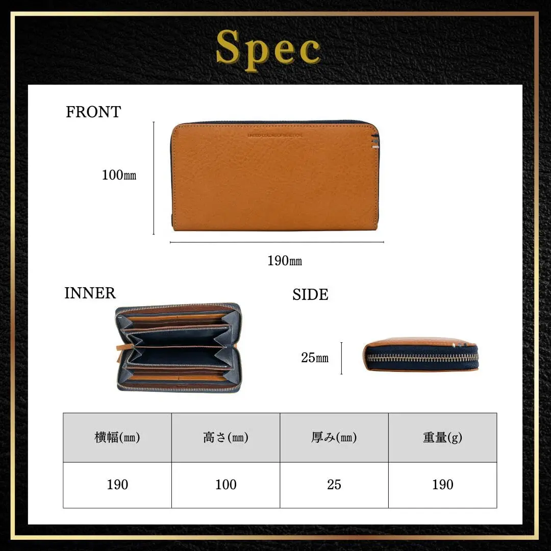 United Colors of Benetton Men's Leather Wallet, Black, W190/D100/H25 (mm) | Italian Oil Leather, Zipper Closure - view 8