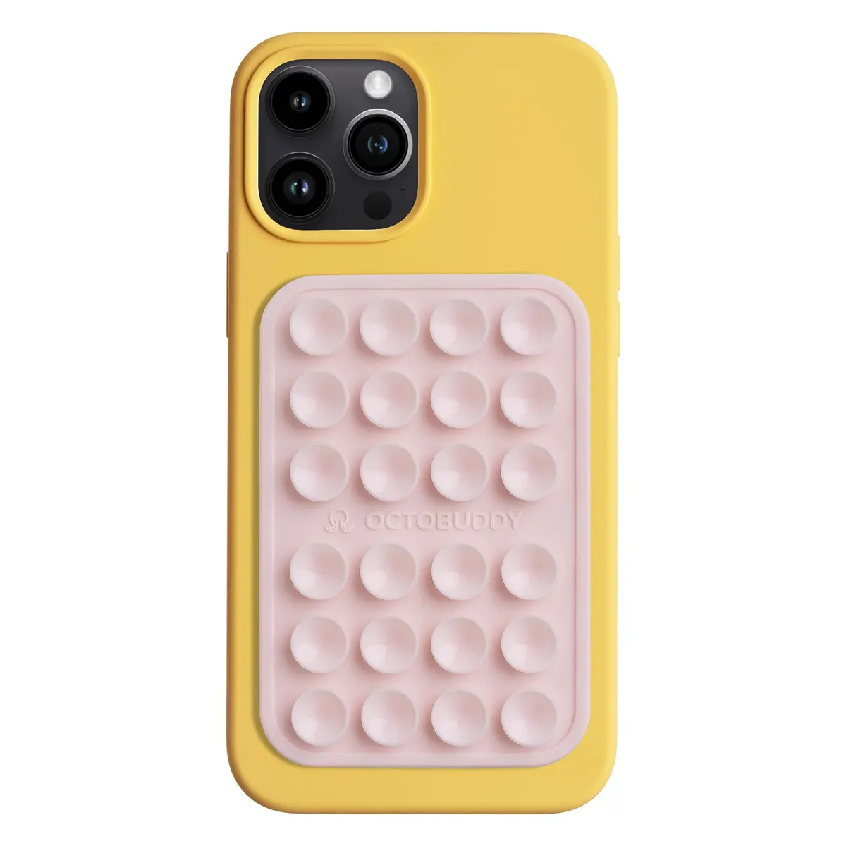 OCTOBUDDY Classic MAX Silicone Suction Phone Mount Chalk Pink | Hands-Free Content Creation & Selfies - main product image