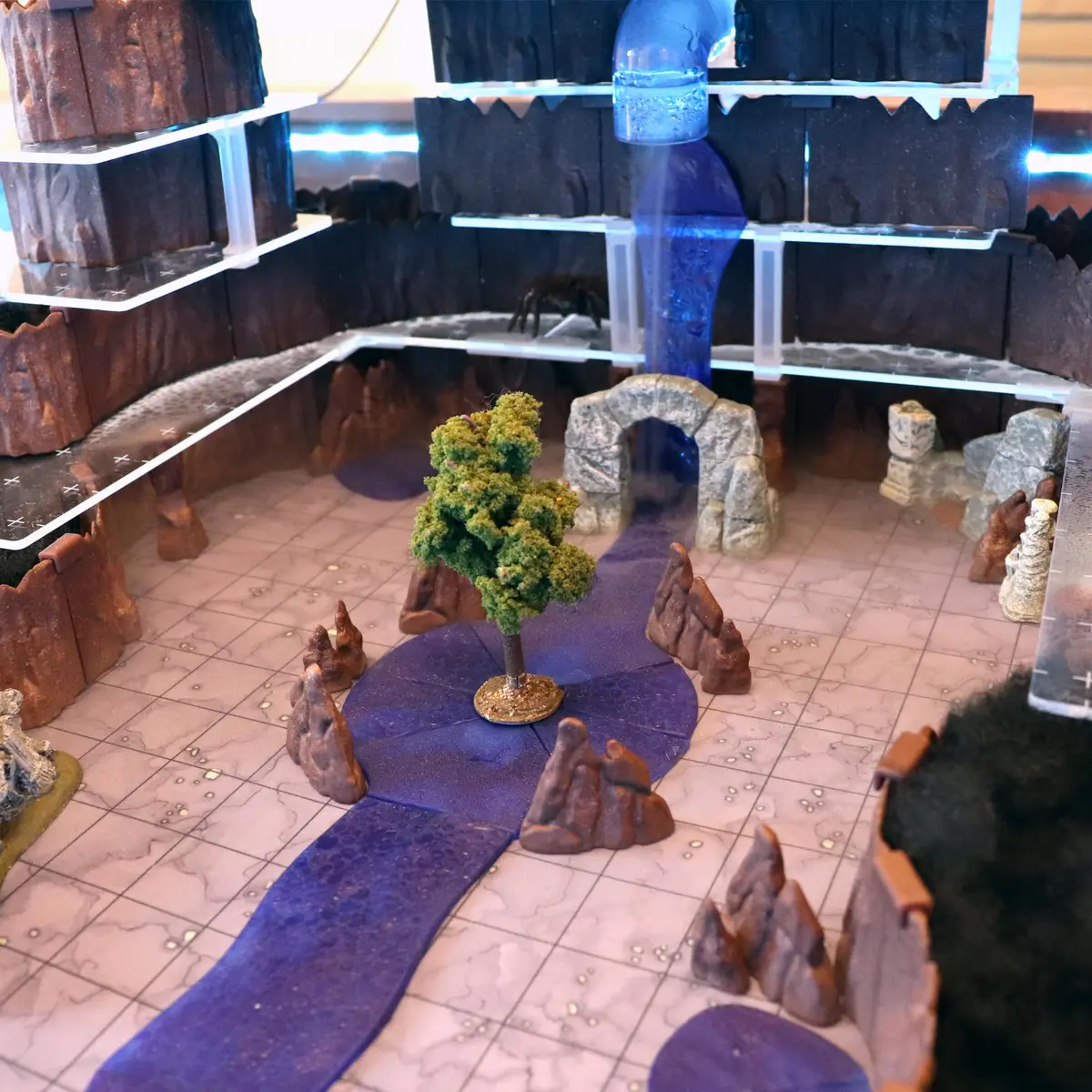 Dirt Cheap Dungeons Waterways Kit Modular Injection-Molded TTRPG Accessories 8ft (24.4m) - view 2