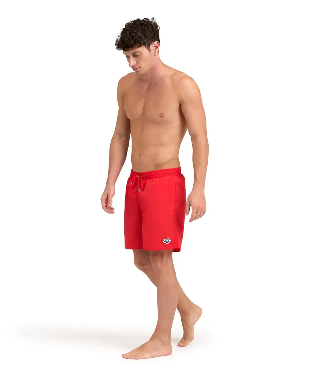 ARENA Men's Icons Solid Beach Short Boxers with Mesh Inner Brief | Quick Dry, Recycled Polyamide, Side Pockets, Red, XX-Large - view 6