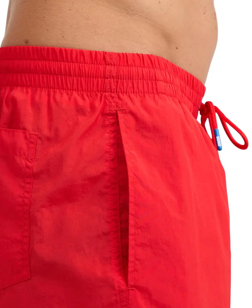 ARENA Men's Icons Solid Beach Short Boxers with Mesh Inner Brief | Quick Dry, Recycled Polyamide, Side Pockets, Red, XX-Large - view 4
