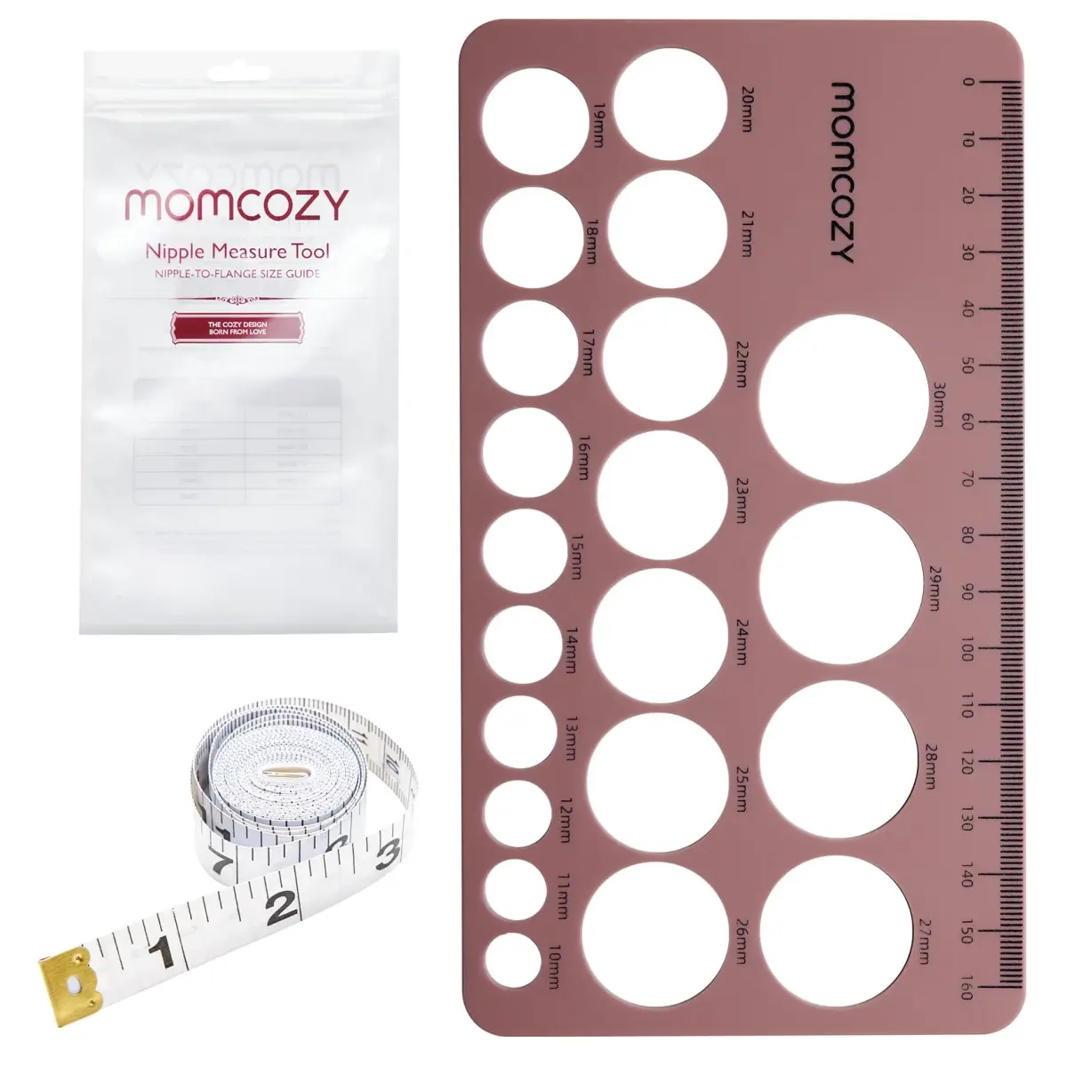 Momcozy Nipple Ruler for Flange Sizing, Silicone Measurement Tool 10-30mm | Essential for Breast Pump Fitting - view 7
