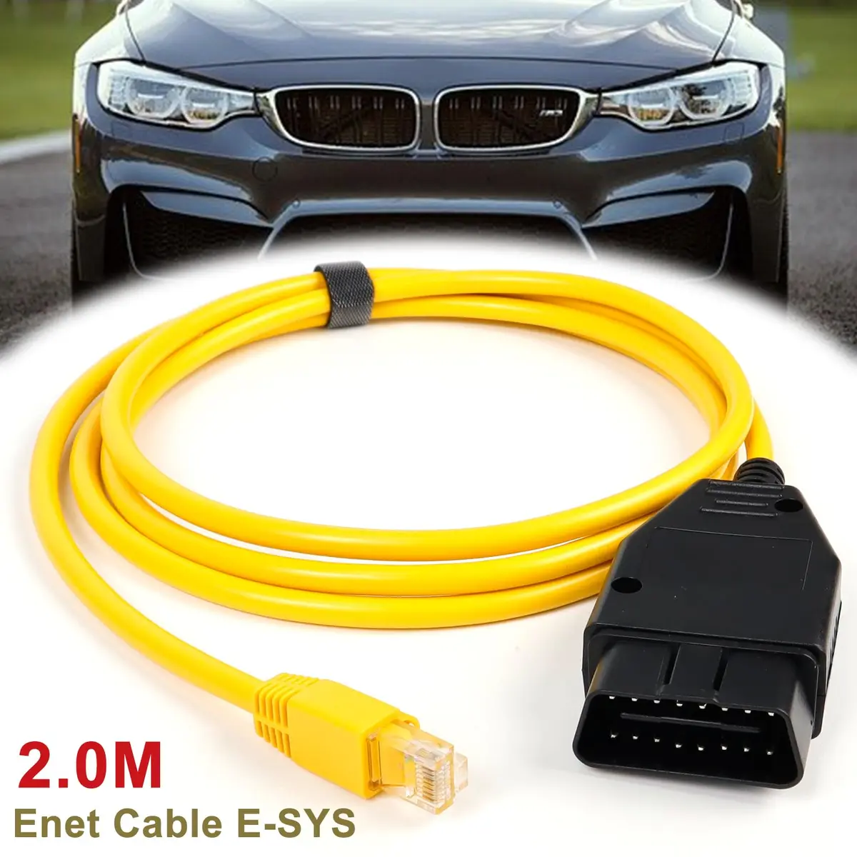 AUTOXBERT Enet OBD2 RJ45 Ethernet Cable for BMW F Series | 6.6ft/2M Diagnostic Interface - view 7