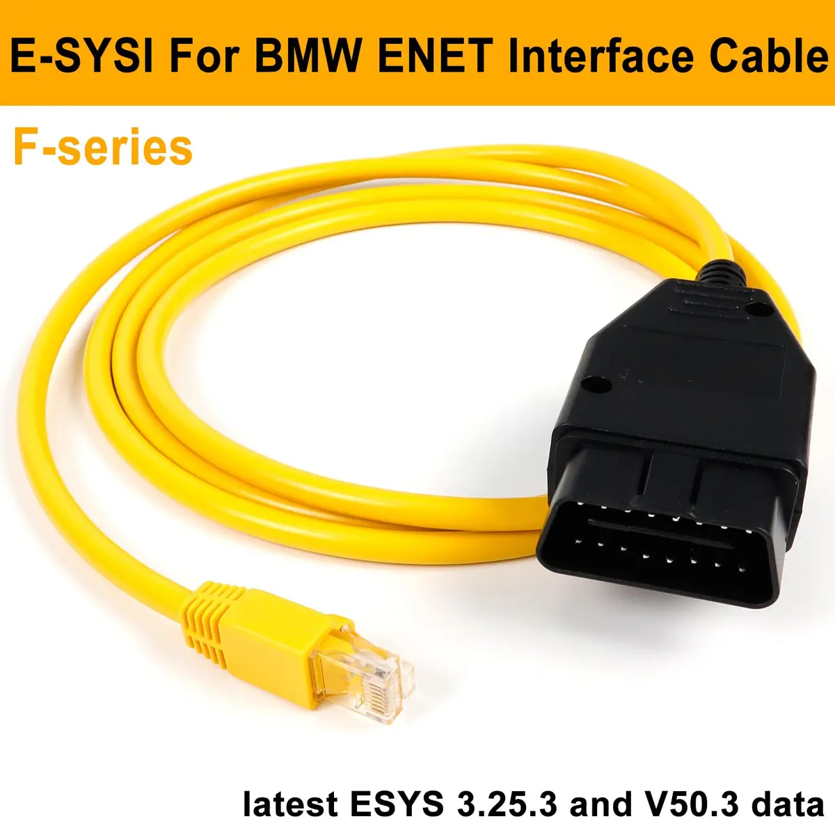 AUTOXBERT Enet OBD2 RJ45 Ethernet Cable for BMW F Series | 6.6ft/2M Diagnostic Interface - view 4