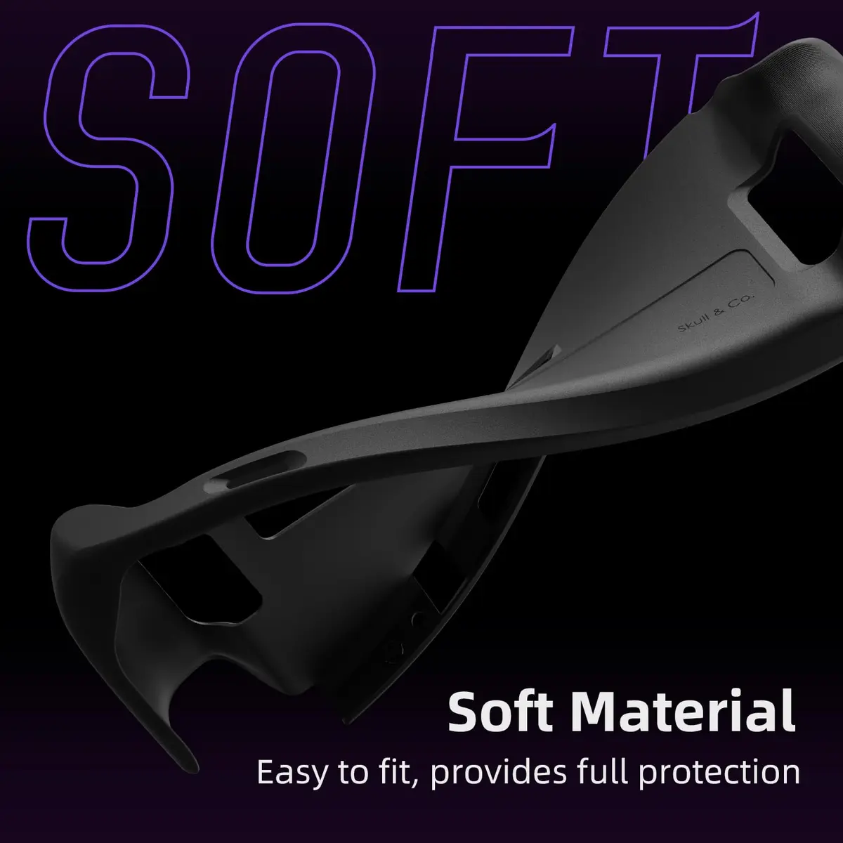 SAVAGE RAVEN Skull & Co. GripCase SD for Steam Deck: Coyote Gray | Soft Protective Case with Textured Grips & Stand - view 6