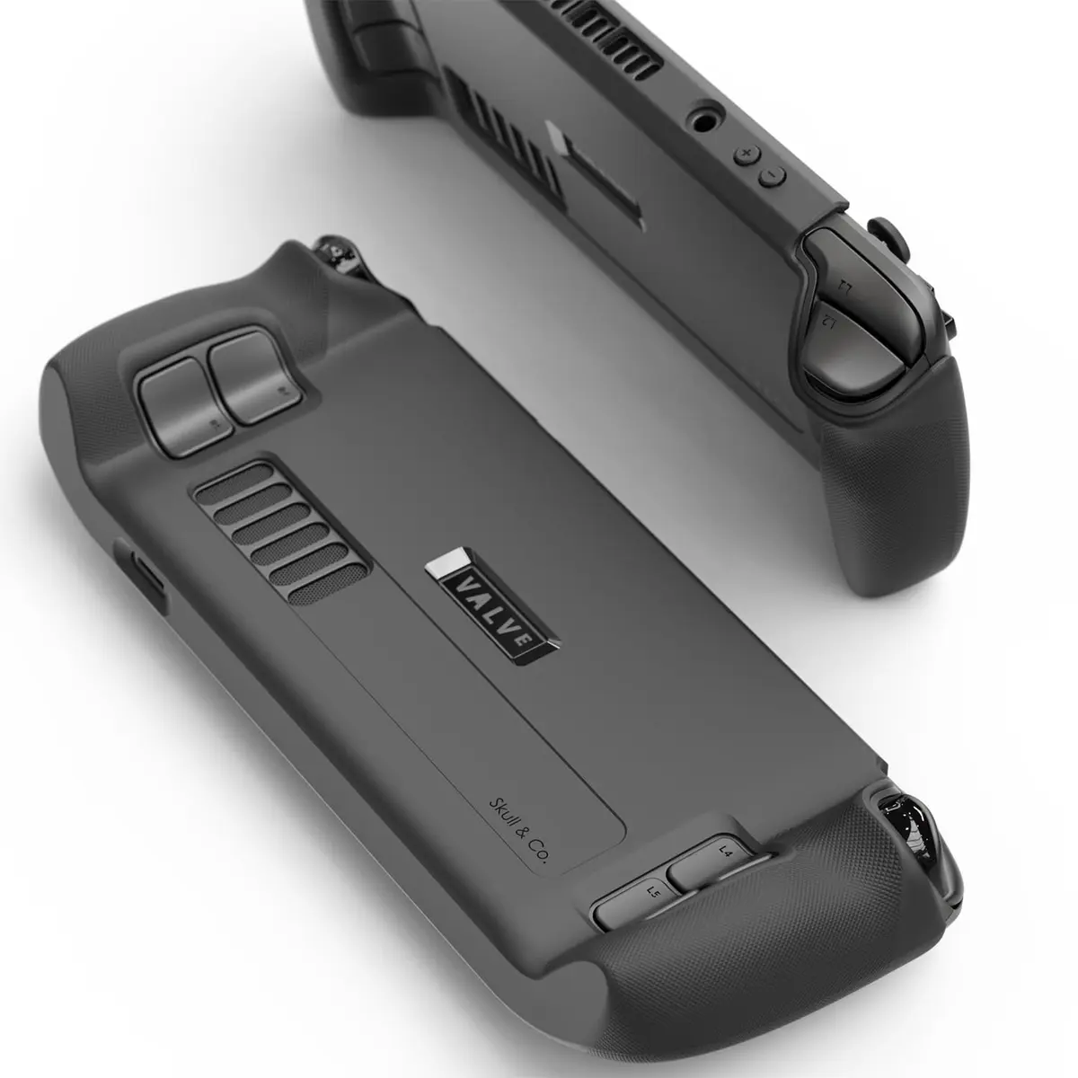 SAVAGE RAVEN Skull & Co. GripCase SD for Steam Deck: Coyote Gray | Soft Protective Case with Textured Grips & Stand - view 7