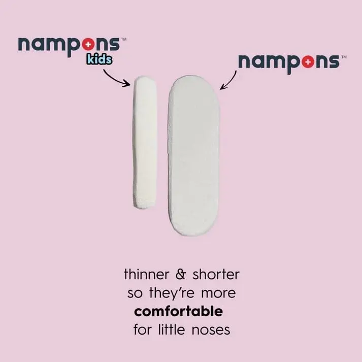 Nampons Kids Nosebleed Stoppers 12 Pack | Pediatrician Approved, Safe & Pain-Free - view 2