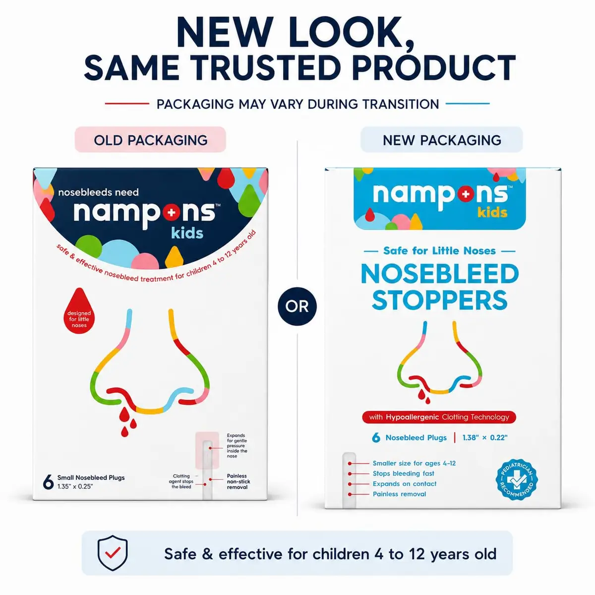Nampons Kids Nosebleed Stoppers 6 Pack | Pediatrician Approved, Safe & Pain-Free - view 5