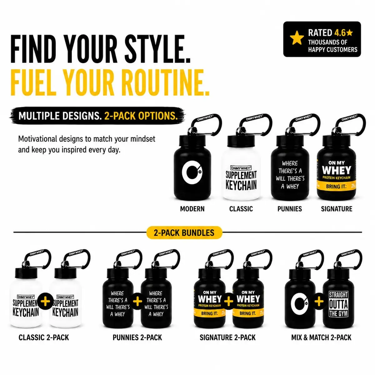 ONMYWHEY Double Scoop Protein and Supplement Keychain Funnel 180ml (6 oz) | BPA-Free, Spill-Proof Design - view 9