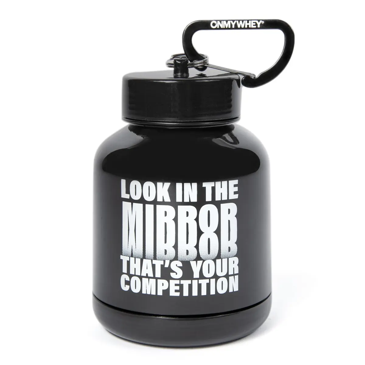 ONMYWHEY Double Scoop Protein and Supplement Keychain Funnel 180ml (6 oz) | BPA-Free Plastic with Carabiner - main product image
