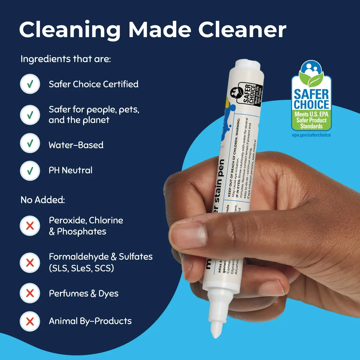 Miss Mouth's Messy Eater Stain Remover Pen, 2 Fl Oz | Fast & Safe for Kids & Pets - view 4