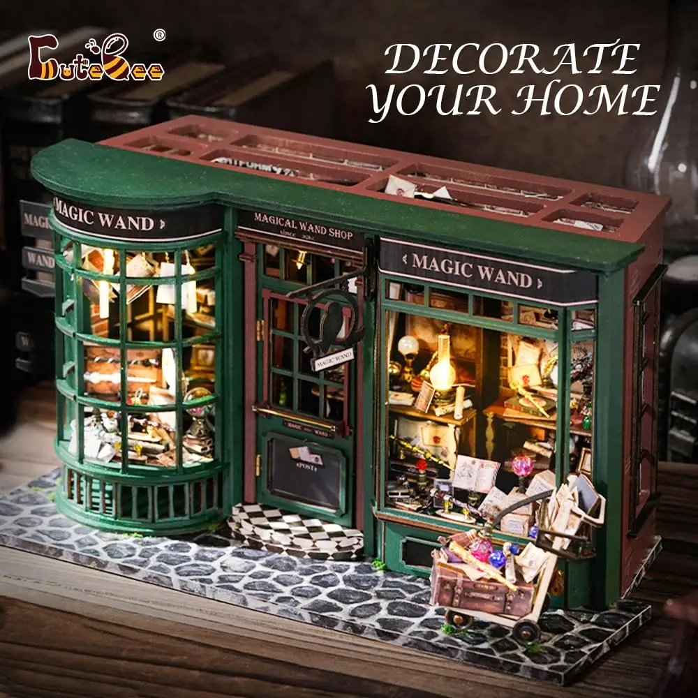 CUTEBEE DIY Miniature Dollhouse Kit | Wooden House Model for Teens & Adults, Creative Room Decor, Gift Idea (One Size) - view 2