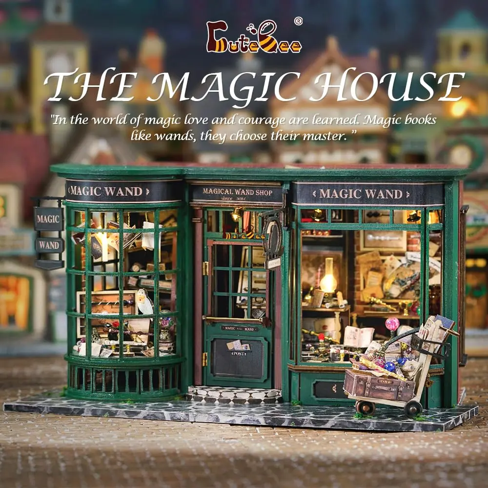 CUTEBEE DIY Miniature Dollhouse Kit | Wooden House Model for Teens & Adults, Creative Room Decor, Gift Idea (One Size) - view 3