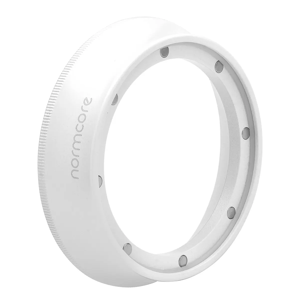 Normcore 54mm Magnetic Dosing Funnel V2 - Espresso Dosing Ring - 18mm Anodized Aluminum with 8 Neodymium Compatible with Fits 54mm Breville Sage Portafilter - Non-stick coating White | Secure fit, lightweight, durable - main product image