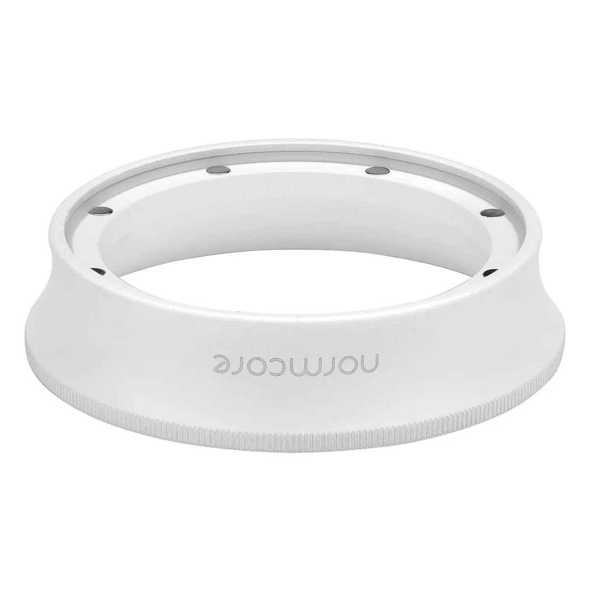 Normcore 54mm Magnetic Dosing Funnel V2 - Espresso Dosing Ring - 18mm Anodized Aluminum with 8 Neodymium Compatible with Fits 54mm Breville Sage Portafilter - Non-stick coating White | Secure fit, lightweight, durable - view 3