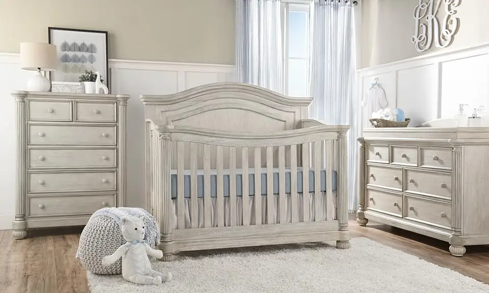 Kingsley Charleston Changing Topper Weathered White | Nursery Safe, Fits Most Dresser Tops (70-120 chars) - view 3