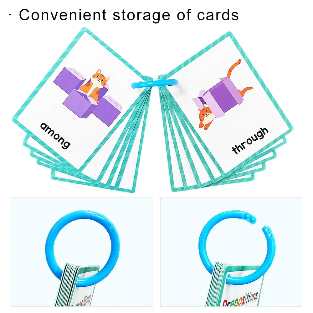 Lachilly Prepositions Flashcards 10 Cards (8 X 11 cm) | Kindergarten Vocabulary Building - view 6