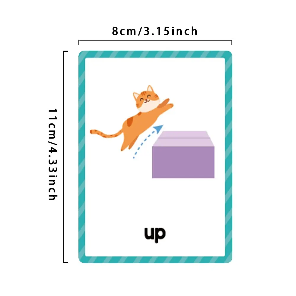 Lachilly Prepositions Flashcards 10 Cards (8 X 11 cm) | Kindergarten Vocabulary Building - view 3