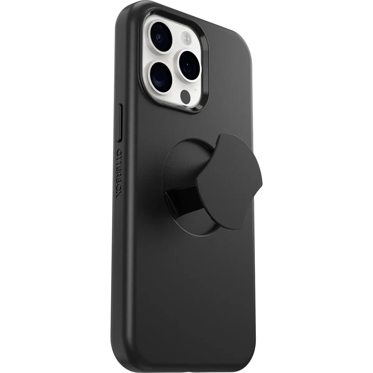 OtterBox OtterGrip Symmetry Case for iPhone 15 Pro Max with MagSafe Grip, Black | Military Standard Drop Protection - view 2