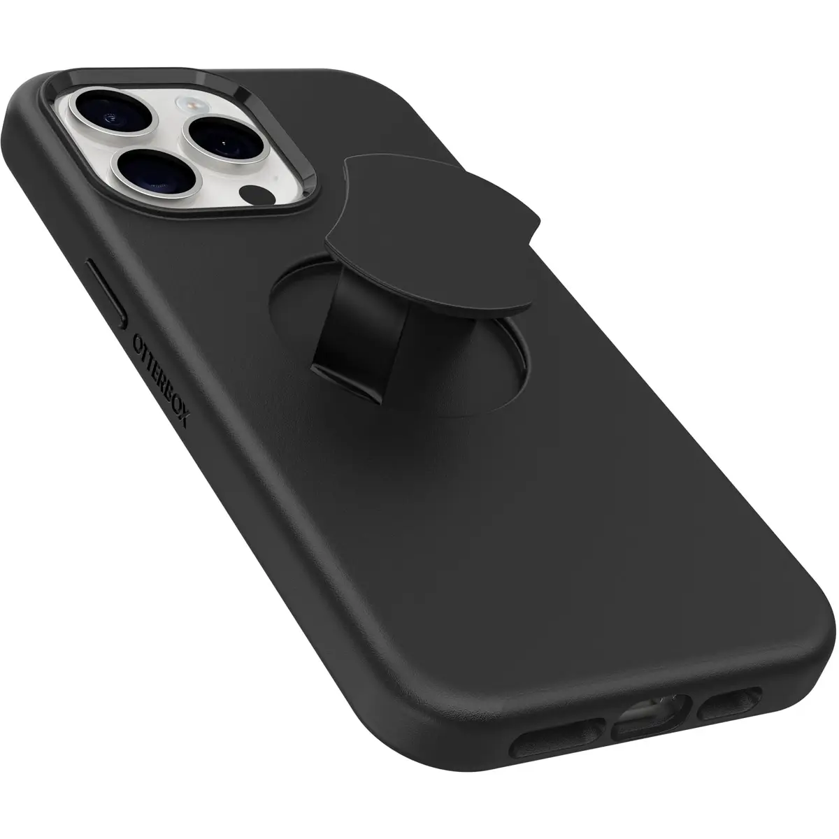 OtterBox OtterGrip Symmetry Case for iPhone 15 Pro Max with MagSafe Grip, Black | Military Standard Drop Protection - view 4