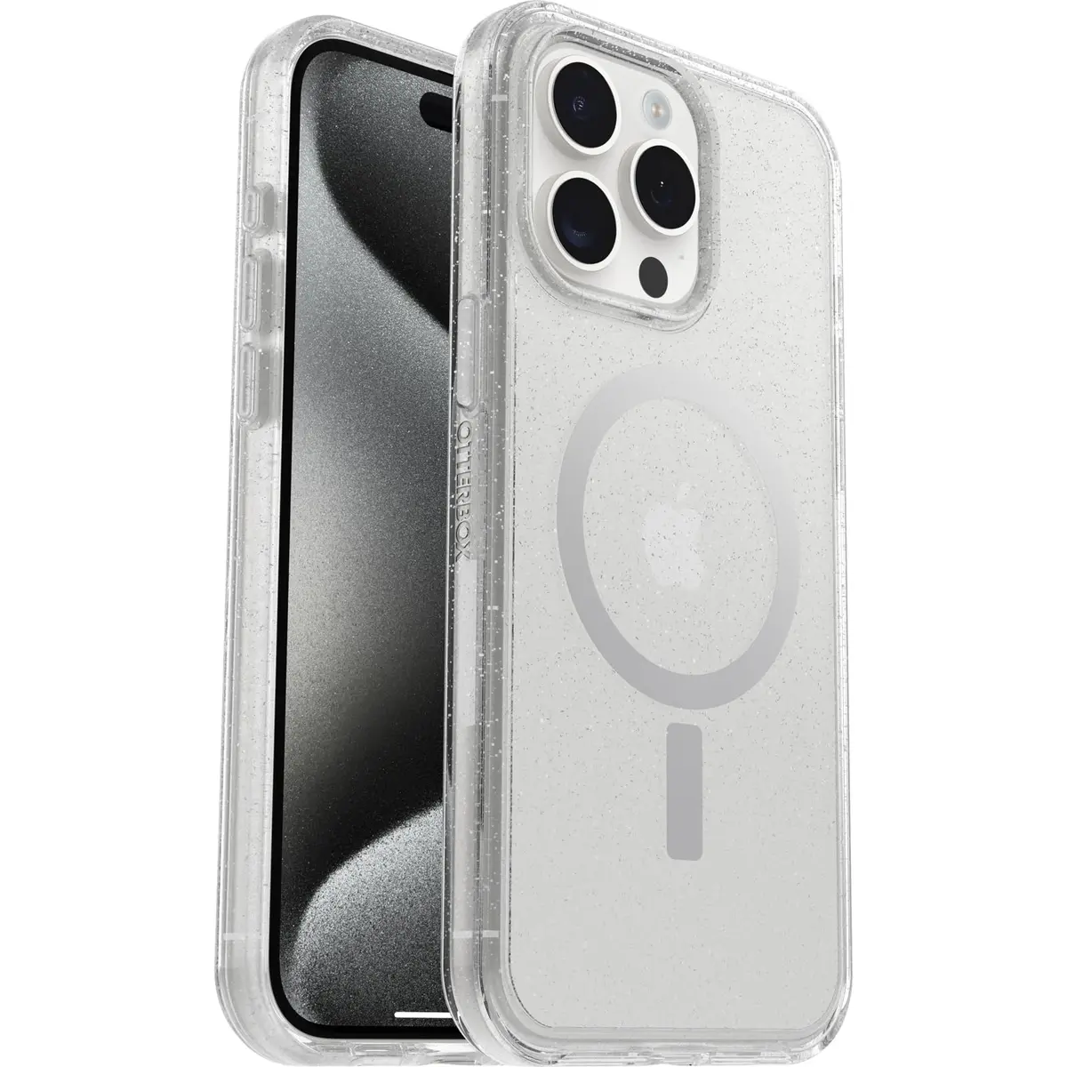 OtterBox Symmetry+ Case for iPhone 15 Pro Max, Stardust | Slim Shockproof Magnetic Shell - main product image