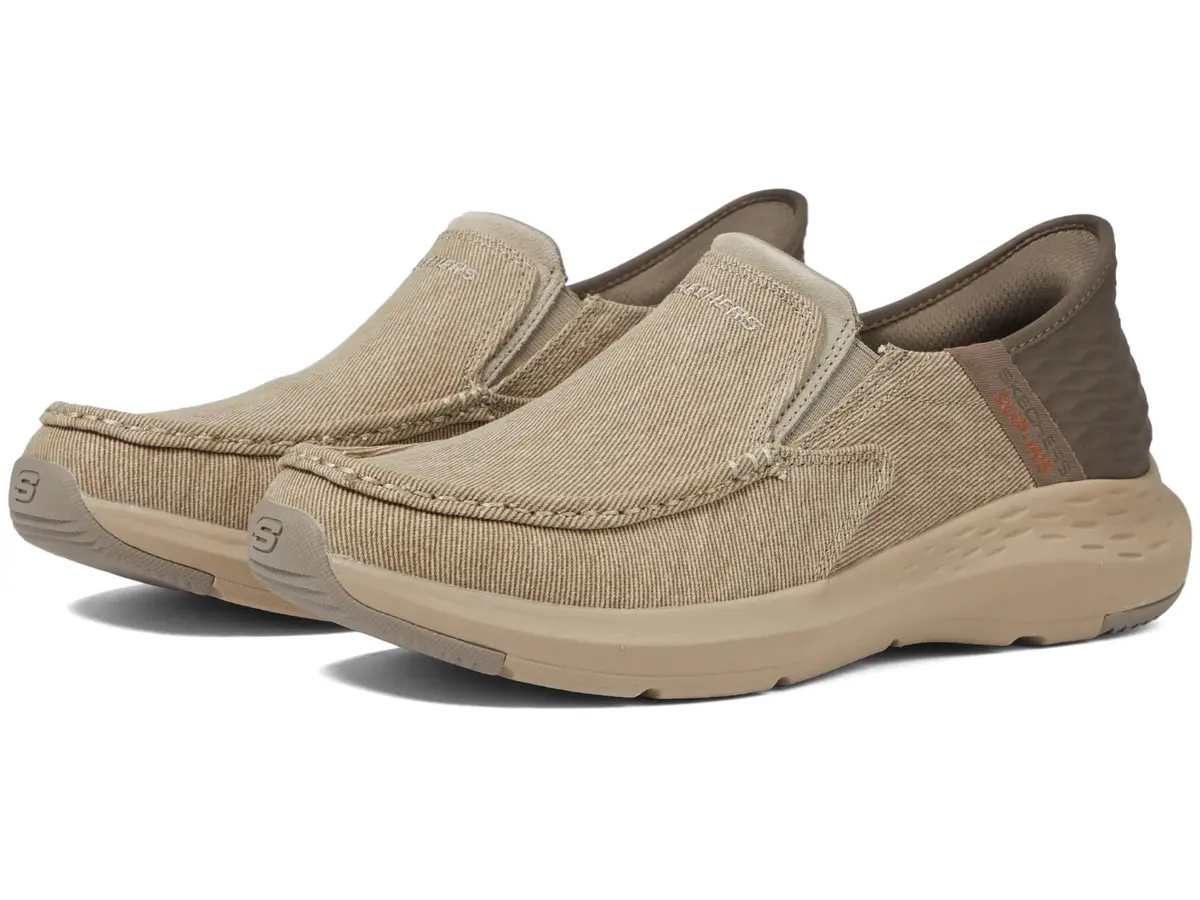 Skechers Men's Parson - Dewitt Hands Free Slip-In Casual Shoes, Beige, 14 (35.3cm) | Effortless Comfort & Support - main product image
