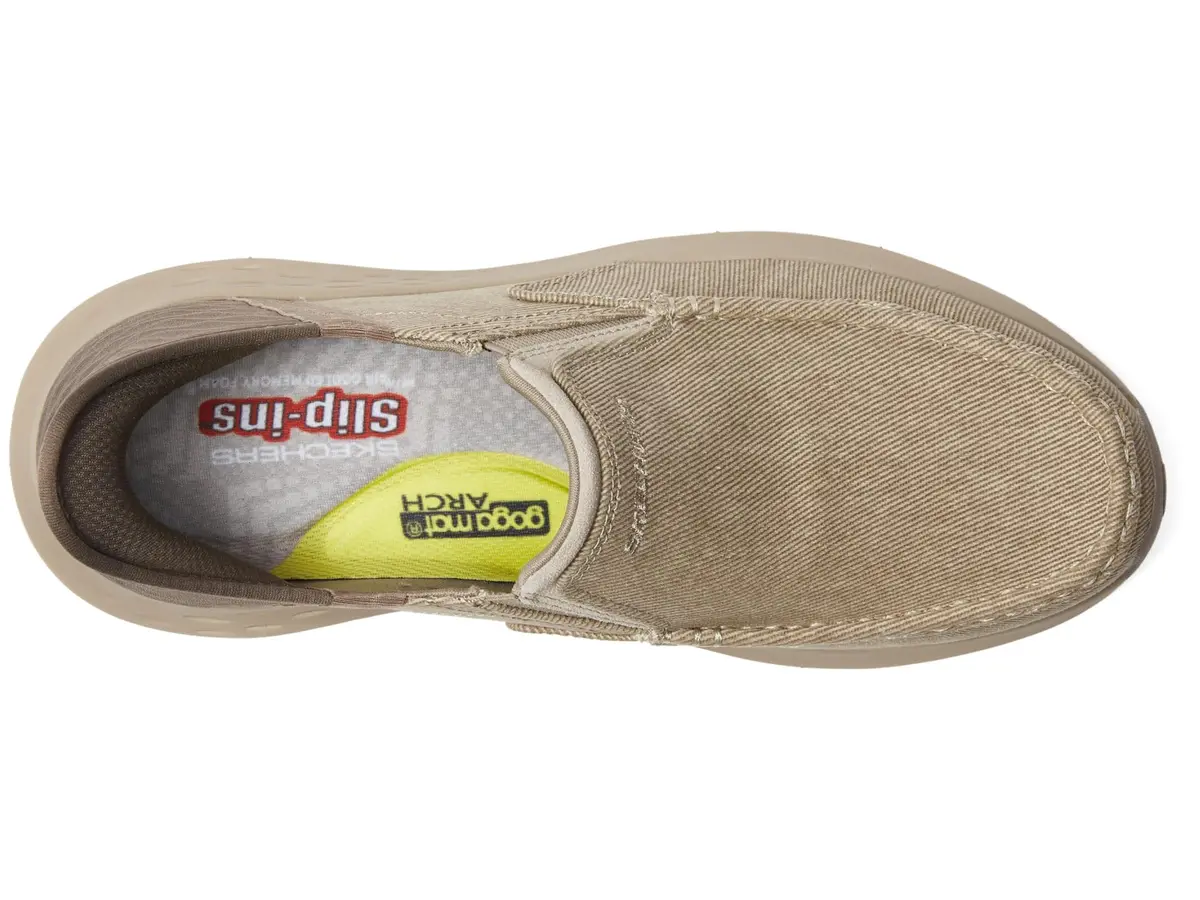 Skechers Men's Parson - Dewitt Hands Free Slip-In Casual Shoes, Beige, 14 (35.3cm) | Effortless Comfort & Support - view 2