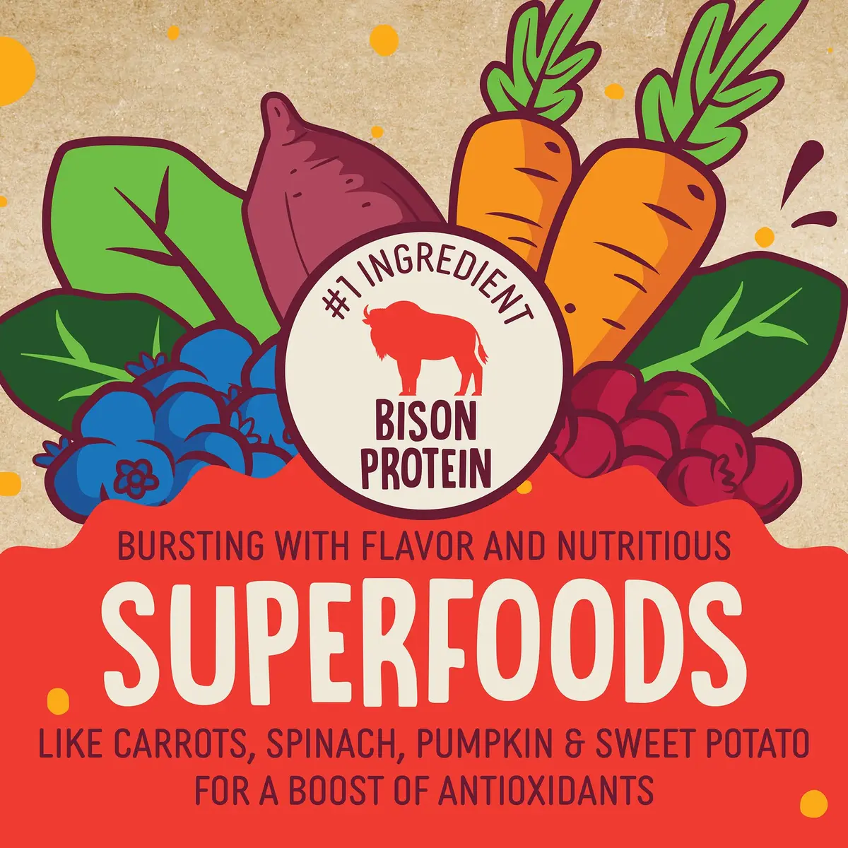 Earthborn Holistic EarthBites Grain-Free Dog Treats with Bison 10 oz | Crunchy, Healthy & Tartar-Reducing - view 5