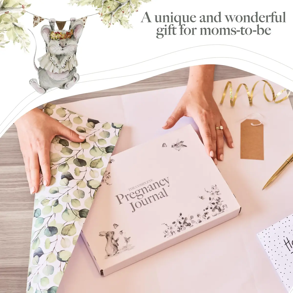 Bibi & Beau Woodland Pregnancy Journal 196 Pages | Weekly Pregnancy Planner & Scrapbook - view 5