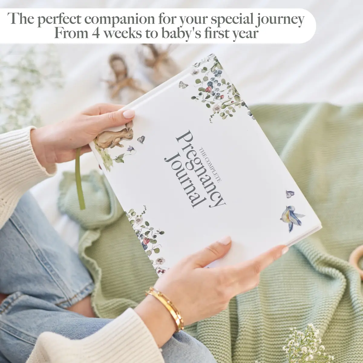Bibi & Beau Woodland Pregnancy Journal 196 Pages | Weekly Pregnancy Planner & Scrapbook - view 6