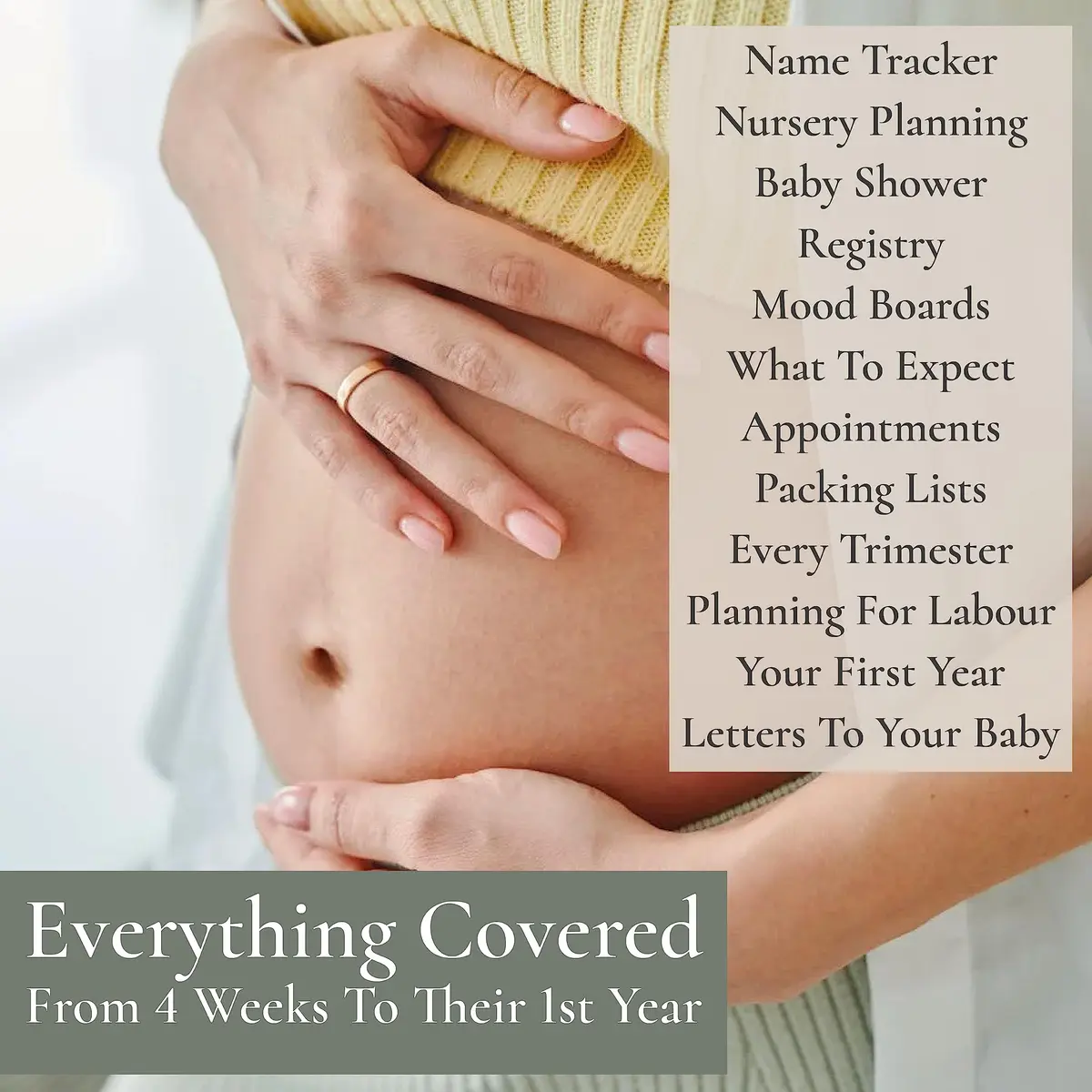 Bibi & Beau Woodland Pregnancy Journal 196 Pages | Weekly Pregnancy Planner & Scrapbook - view 7