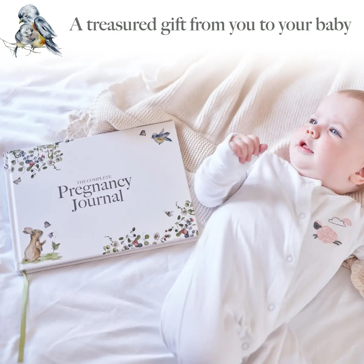 Bibi & Beau Woodland Pregnancy Journal 196 Pages | Weekly Pregnancy Planner & Scrapbook - view 3