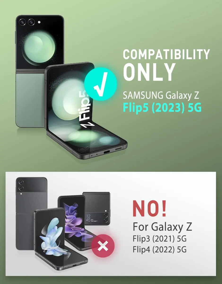 i-Blason for Samsung Galaxy Z Flip 5 Case with Stand, Dark Green | Shockproof Flip Cover - view 9