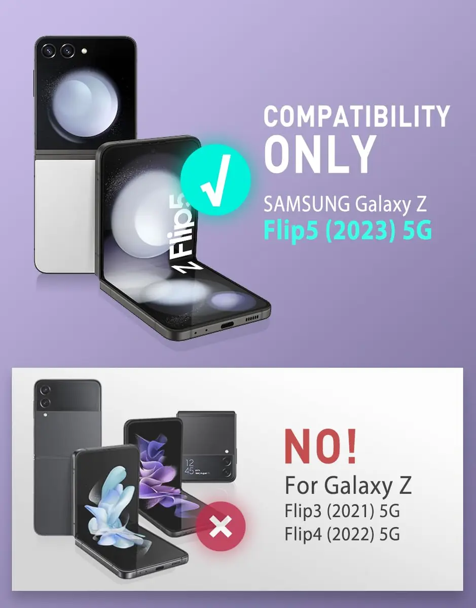 i-Blason Galaxy Z Flip 5 Case with Stand Mauve | Shockproof & Hinge Protection - view 9